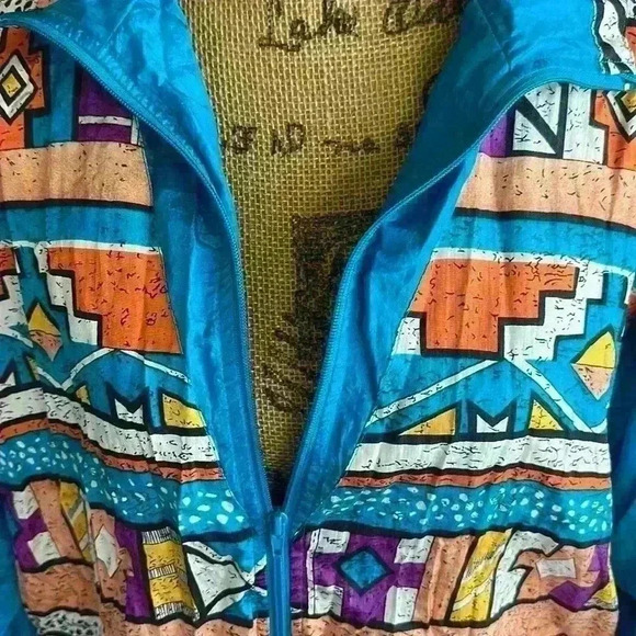 Laura Katherine windbreaker women’s vintage 80’s jacket size L - Picture 9 of 15